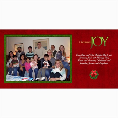 2011 Short Xmas Card 8 x4  Photo Card - 2