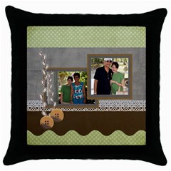 mhelan4 - Throw Pillow Case (Black)