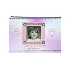 Stitched frame pink - Cosmetic Bag (Large)