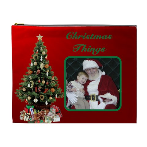 Christmas Things Cosmetic (xl) Bag 2 By Deborah Front