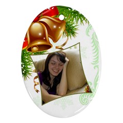Bell Oval Ornament (2 Sided)