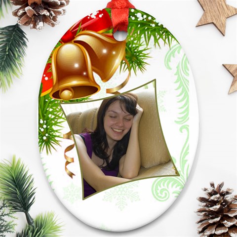 Bell Oval Ornament (2 Sided) By Deborah Back