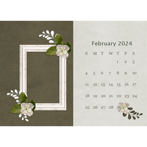 Desktop Calendar 8 5  X 6 : Our Family By Jennyl Feb 2024