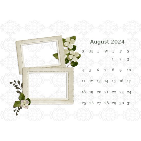 Desktop Calendar 8 5  X 6 : Our Family By Jennyl Aug 2024