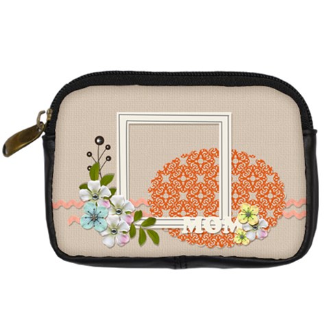 Digital Camera Leather Case: Mom By Jennyl Front