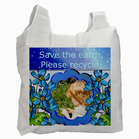 Save The Earth Recycle Bag By Kim Blair Front