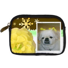 Yellow Rose Leather Camera Case