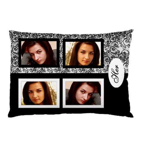 His/her Pillow Case By Deborah 26.62 x18.9  Pillow Case