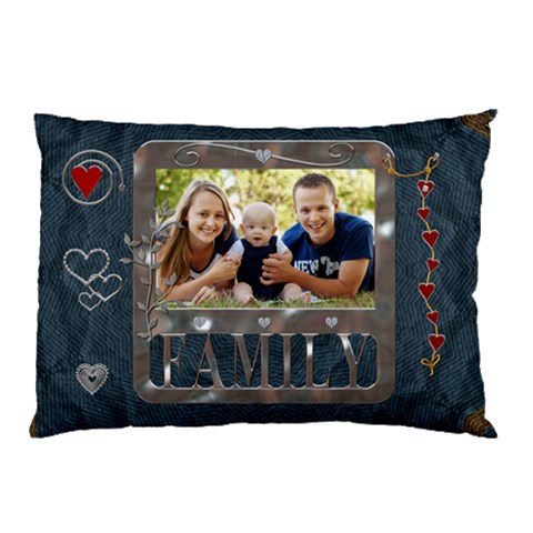 Family Pillow Case (1 Sided) By Lil 26.62 x18.9  Pillow Case