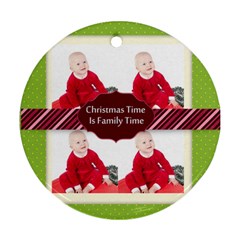 christmas  - Round Ornament (Two Sides)