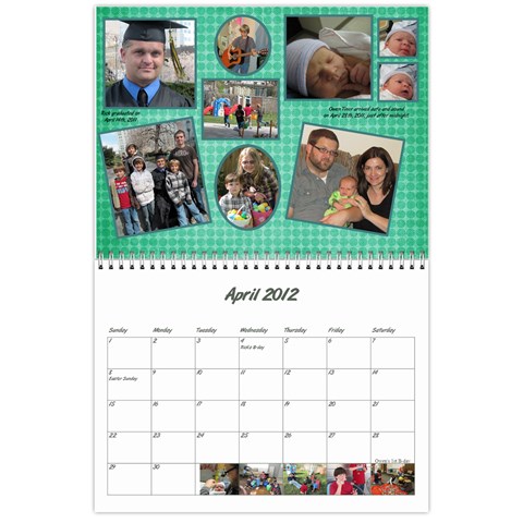 2012 Calendar By Linda Apr 2012