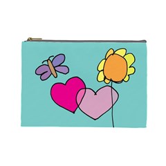 kids art whimsy bag - Cosmetic Bag (Large)