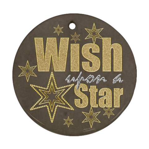 Wish Upon A Star Double Sided Round Ornament By Catvinnat Front