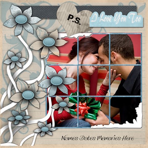 Frost Bitten Scrap Book Pages By Amarie 12 x12  Scrapbook Page - 3