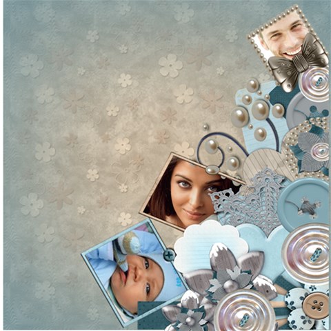 Frost Bitten Scrap Book Pages By Amarie 12 x12  Scrapbook Page - 4