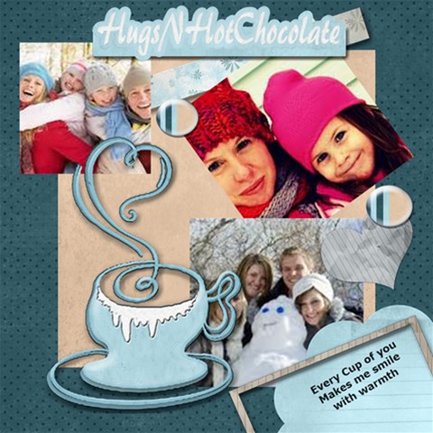 Frost Bitten Scrap Book Pages By Amarie 12 x12  Scrapbook Page - 5