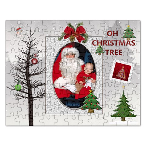 Christmas Tree Rectangle Jigsaw Puzzle By Lil Front
