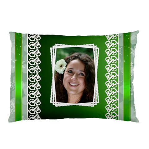 Lace Green Pillow Case By Deborah 26.62 x18.9  Pillow Case