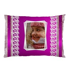 Lace pink Pillow Case