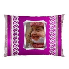 Lace Pink Pillow Case