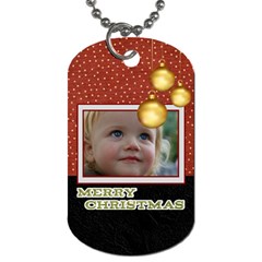 merry christmas - Dog Tag (Two Sides)