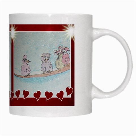 Pink Bird Christmas Mug By Trine Right