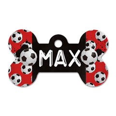 Soccer/football-dog tag bone (2 sides) - Dog Tag Bone (Two Sides)