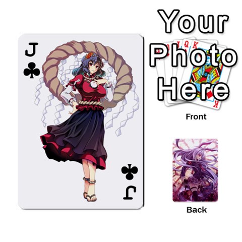 Jack Touhou Playing Card Deck Reisen Back By K Kaze Front - ClubJ