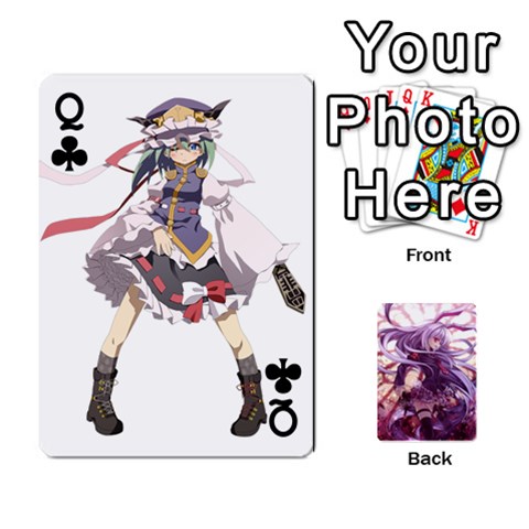 Queen Touhou Playing Card Deck Reisen Back By K Kaze Front - ClubQ