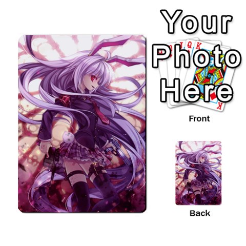 Touhou Playing Card Deck Reisen Back By K Kaze Back