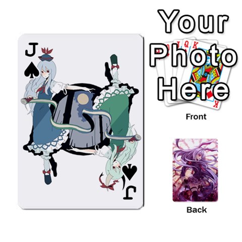 Jack Touhou Playing Card Deck Reisen Back By K Kaze Front - SpadeJ