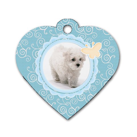 Maxine Blue Dog Tag By Happylemon Front