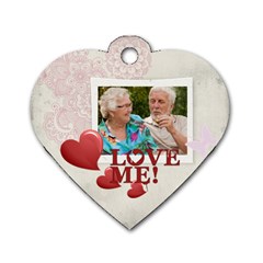 love me  - Dog Tag Heart (Two Sides)
