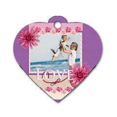 love me  - Dog Tag Heart (Two Sides)