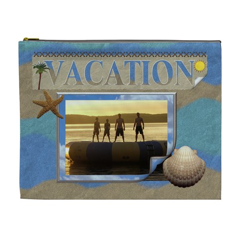 Vacation Xl Cosmetic Bag By Lil Front