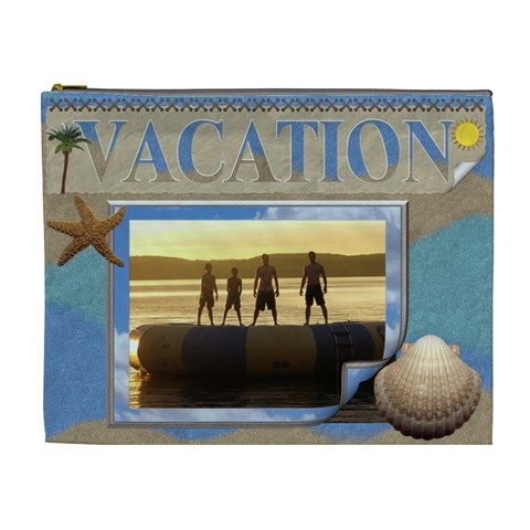 Vacation Xl Cosmetic Bag By Lil Front