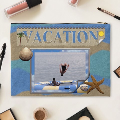 Vacation Xl Cosmetic Bag By Lil Back
