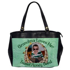 Grandma Loves Her Sweet Honey Bees One Sided - Oversize Office Handbag
