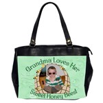 Grandma Loves Her Sweet Honey Bees Two Sided - Oversize Office Handbag (2 Sides)