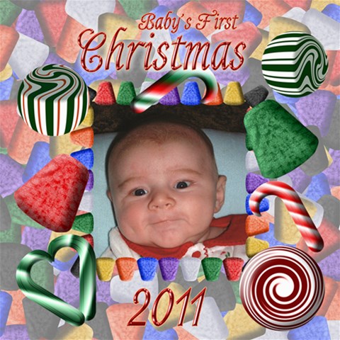 Baby s First Christmas 2011 8x8 By Chere s Creations 8 x8  Scrapbook Page - 1