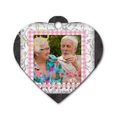 love - Dog Tag Heart (Two Sides)