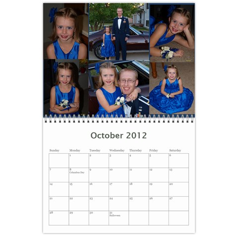 Calendar By Mandy Morford Oct 2012