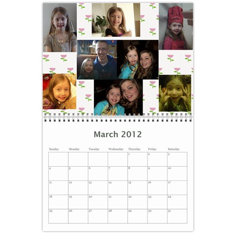 Calendar By Mandy Morford Mar 2012