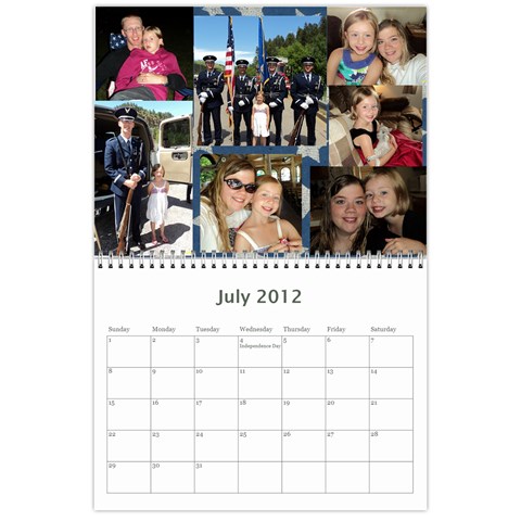Calendar By Mandy Morford Jul 2012
