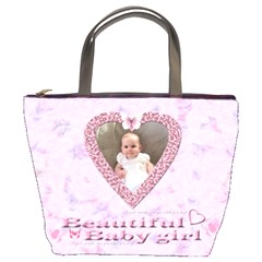 Pink Heart Bucket Bag