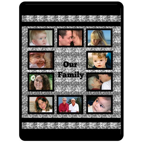 Our Family (xl) Blanket By Deborah 80 x60  Blanket Front