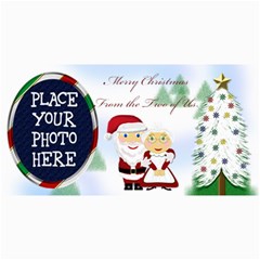 Mr&mrs Claus Christmas Card 8 x4 