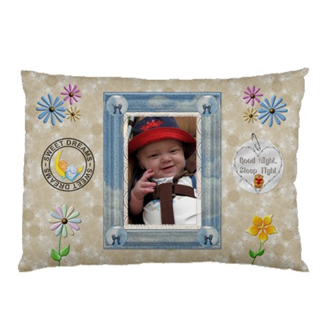 Sweet Dreams Boy Pillow Case (1 Sided) By Lil 26.62 x18.9  Pillow Case