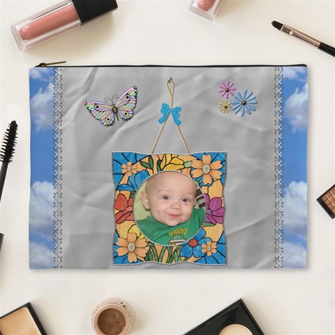 Remembering Summer Xl Cosmetic Bag By Lil Front