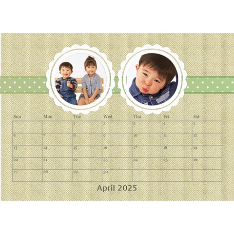 Floral Cathy Desktop Calendar  By Happylemon Apr 2025